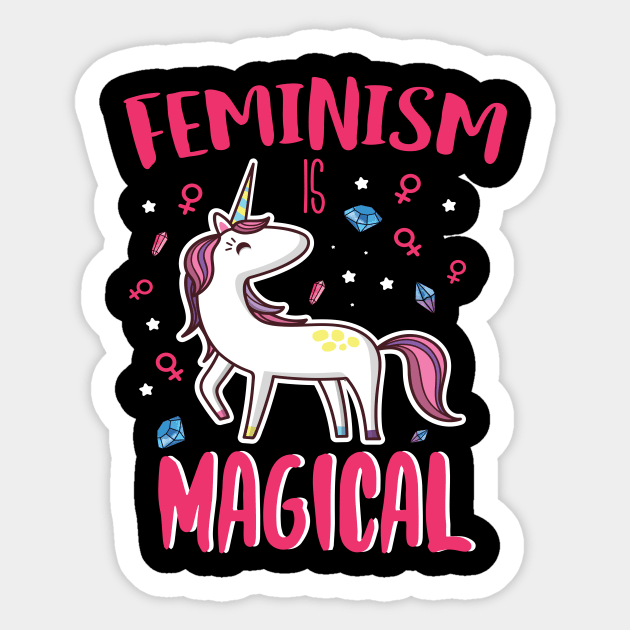 Feminism Is Magical Sticker by Eugenex
